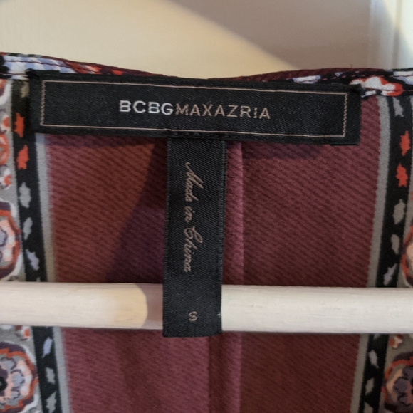 BCBGMaxazria Maroon Blouse - Picture 3 of 5